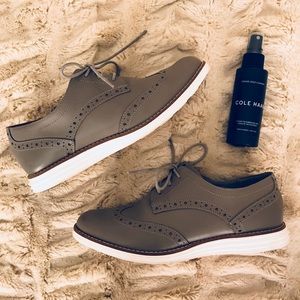 Cole Haan Wingtip Oxfords - Gray